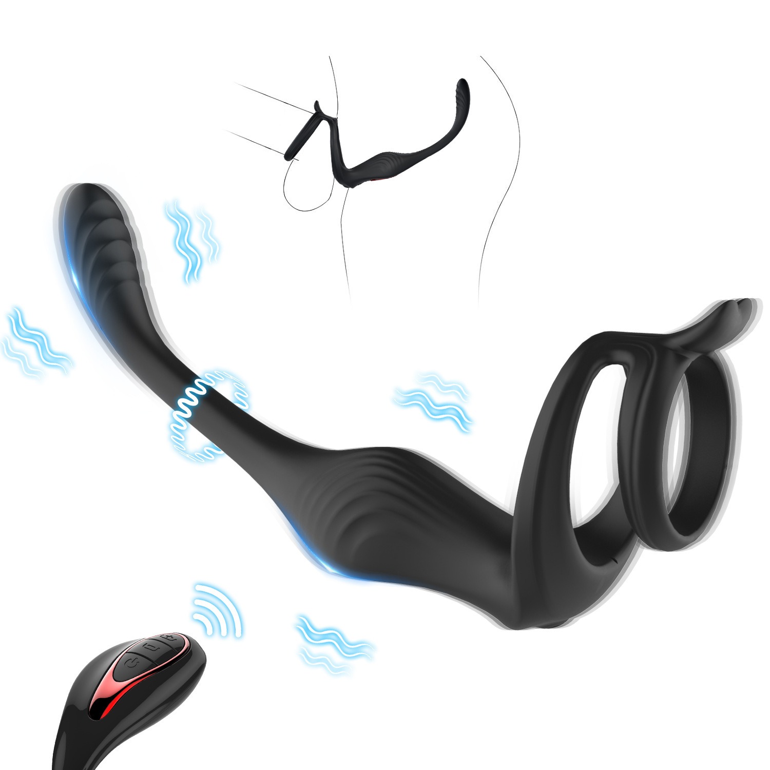 😍Vibrating Prostate Anal Massager💥-💖Male Sex Toys Adult Toys Penis Ring✨