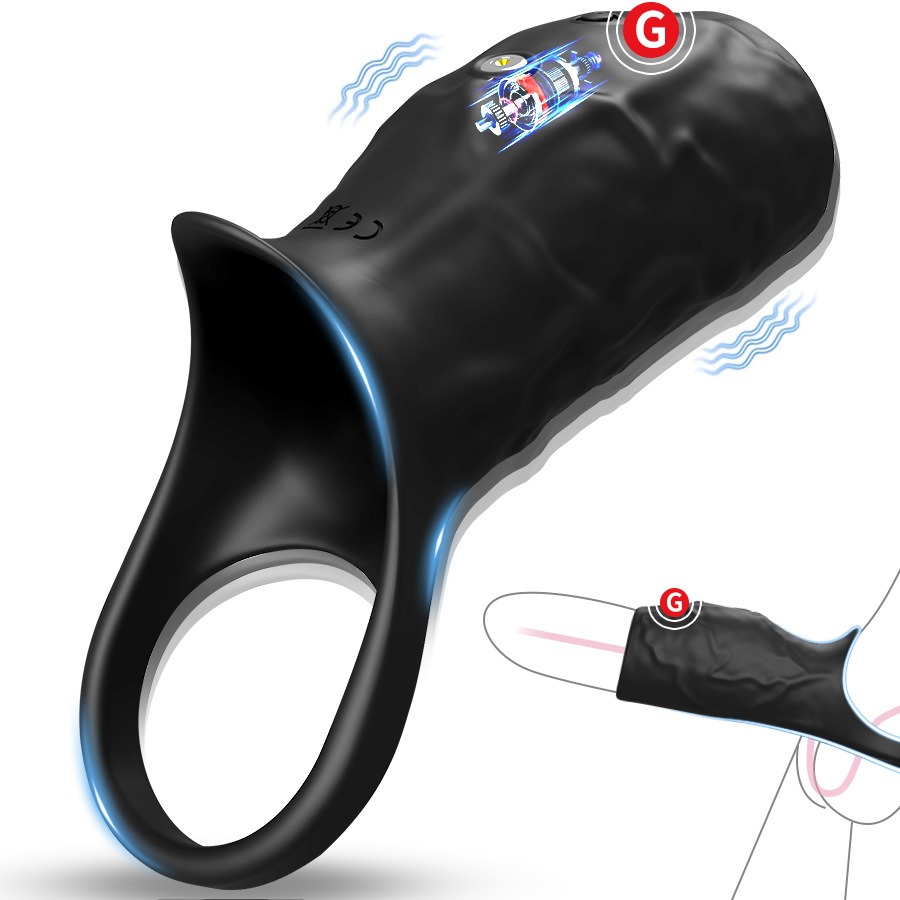 💥Vibrating Penis Enlarger - 😍For Penis Testicle G-Spot Stimulation