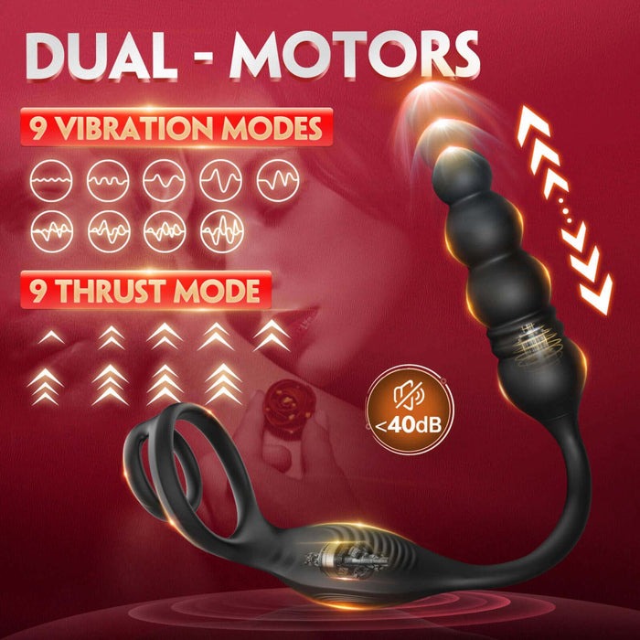 😍2024 Hot Sale - Prostate Vibrating Anal Plug Adult Toy✨