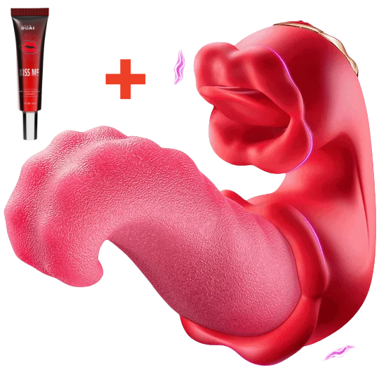 😍2025 Beliebteste Sexspielzeuge für Erwachsene für Frauen – 4-in-1-Zungenvibrator-Dildo