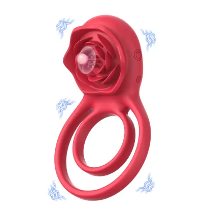 🔥Rose Shaped Vibrating Cock Ring