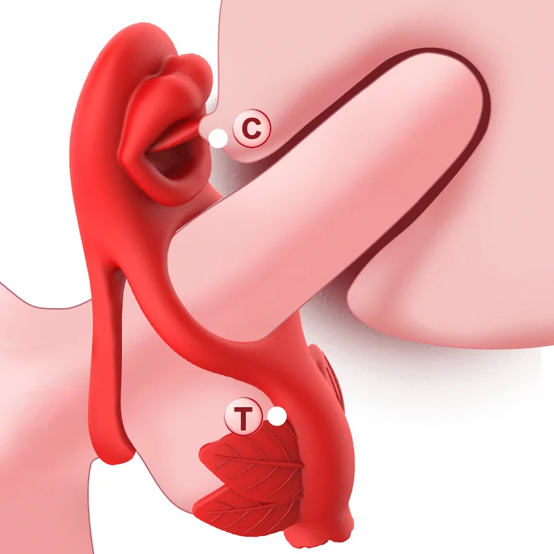 😍Rose Vibrating Clitoral Stimulator - Cock Ring For Couples✨