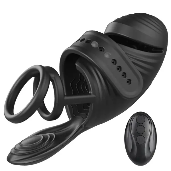 🔥2024Hot Sale - Delay Ejaculation Desensitization Training 7 Vibration Masturbation Penis Vibrator