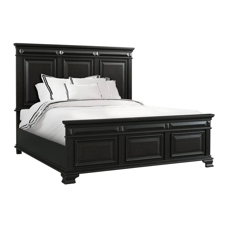 Antique Black King Panel Bed-Paradise Island Wear
