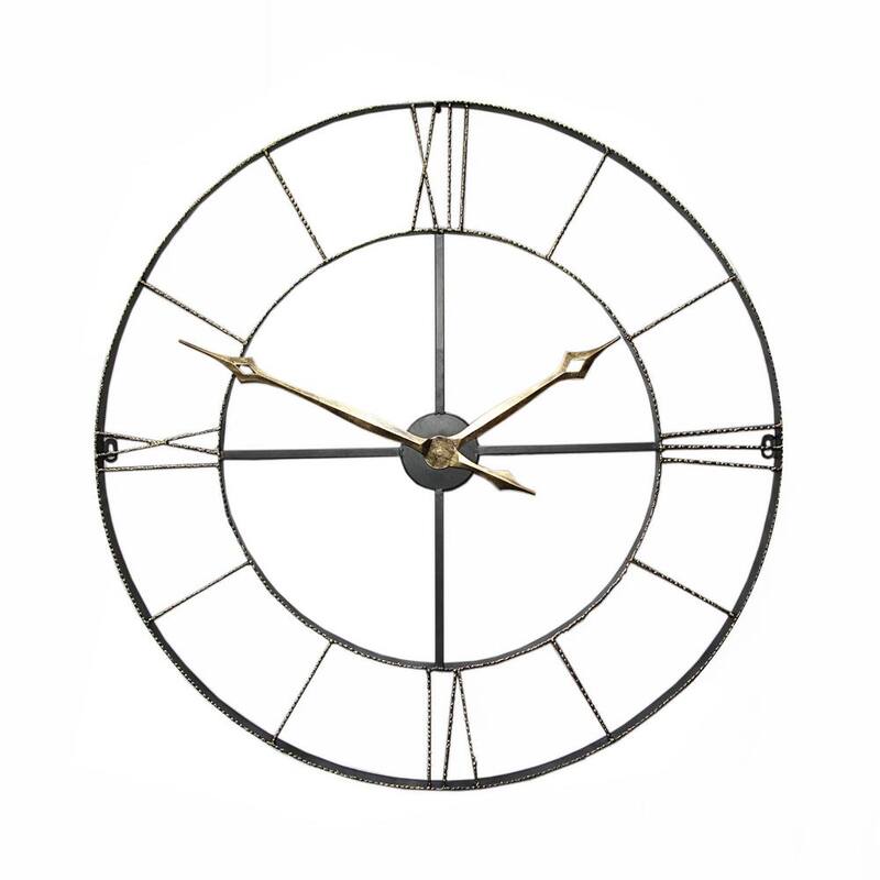 Round Wrought Iran Antique Wall Clock-Paradise Island Wear