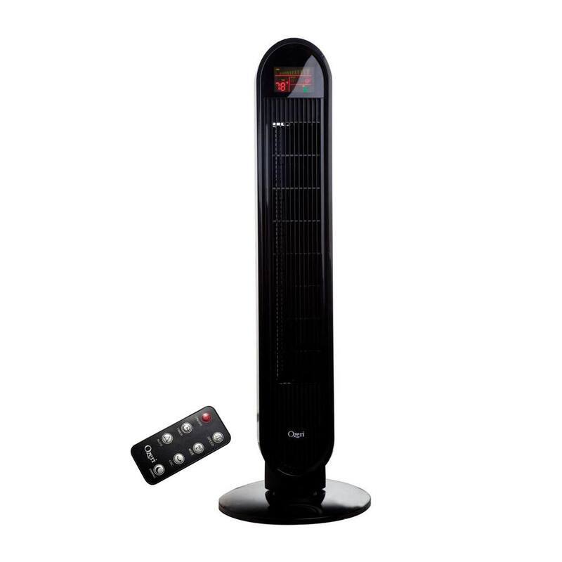 38 in. Tower Fan with 360 Degree Oscillation and -Blade Noise-Reduction Technology-Paradise Island Wear