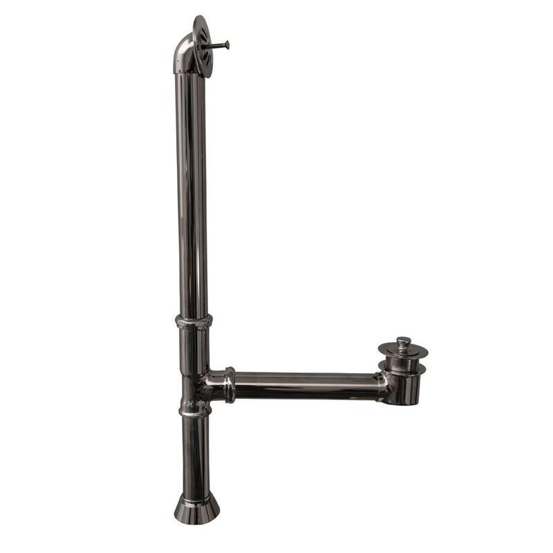 3 in. Brass Tub Drain with Twist-and-Lift Stopper in Polished Chrome-Paradise Island Wear