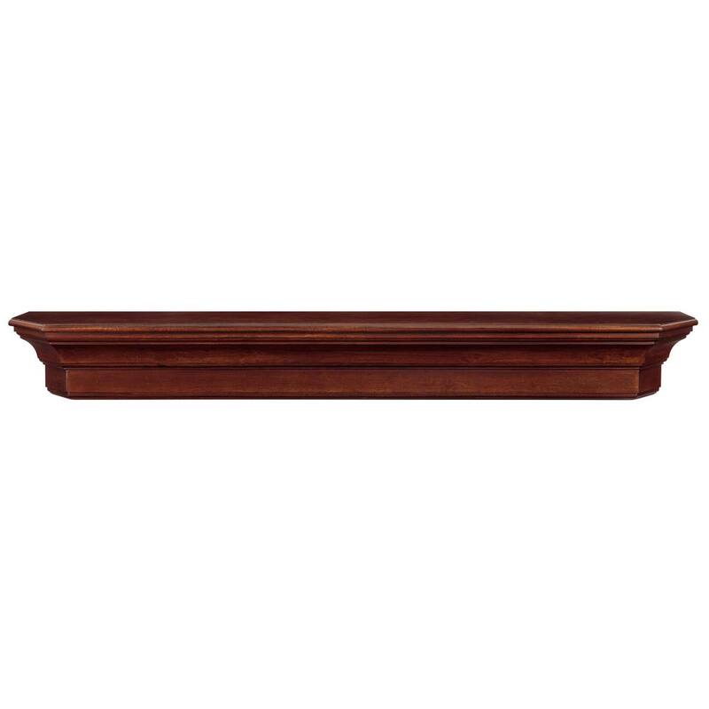 6 ft. Distressed Cherry Cap-Shelf Mantel-Paradise Island Wear