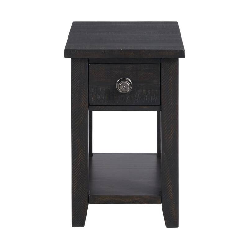Kahlil 16 in. Presso 1-Drawer Wood Chairside Table with USB-Paradise Island Wear