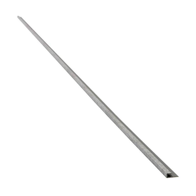 Frost Nickel 94 in. Vinyl Backsplash Accessory J Trim(5-Pack)-Paradise Island Wear