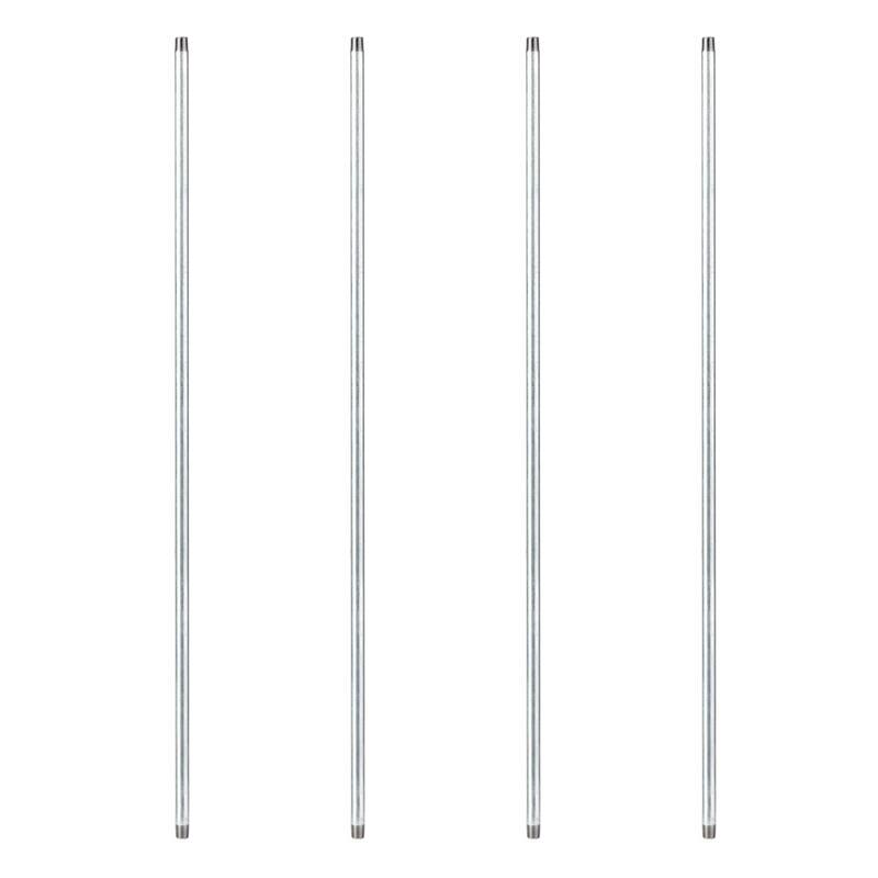 1/2 in. x 5 ft. Galvanized Pipe (4-Pack)-Paradise Island Wear