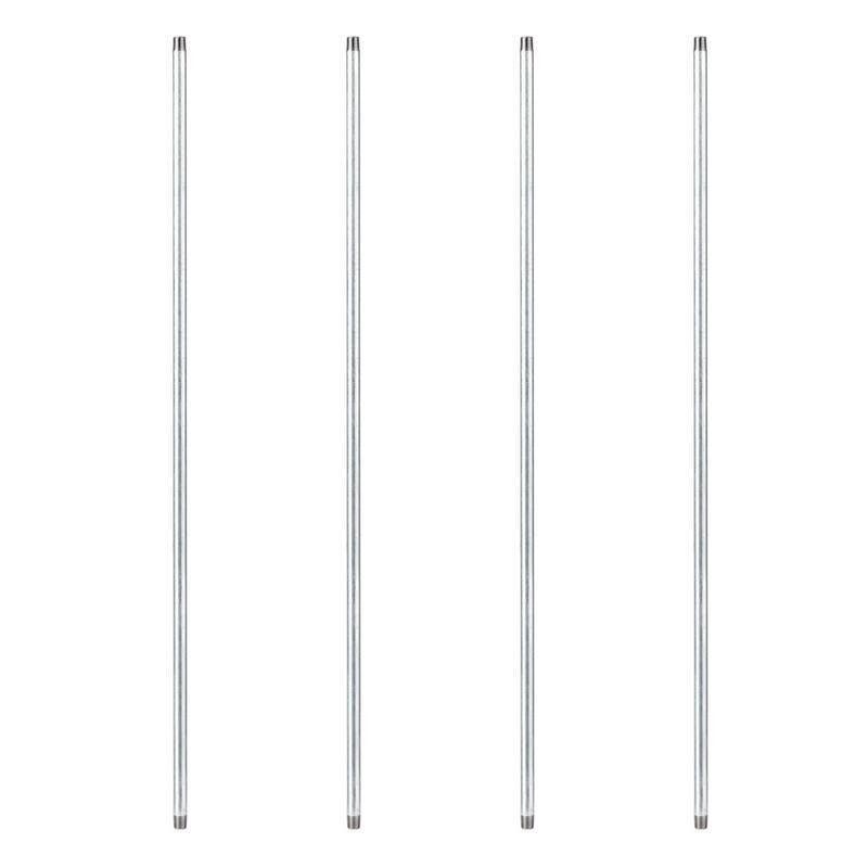 1/2 in. x 5 ft. Galvanized Pipe (4-Pack)-Paradise Island Wear