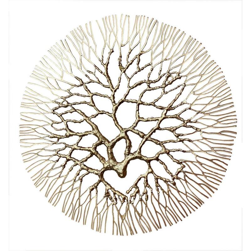 Wrought Iron Coral Large Gold-Paradise Island Wear