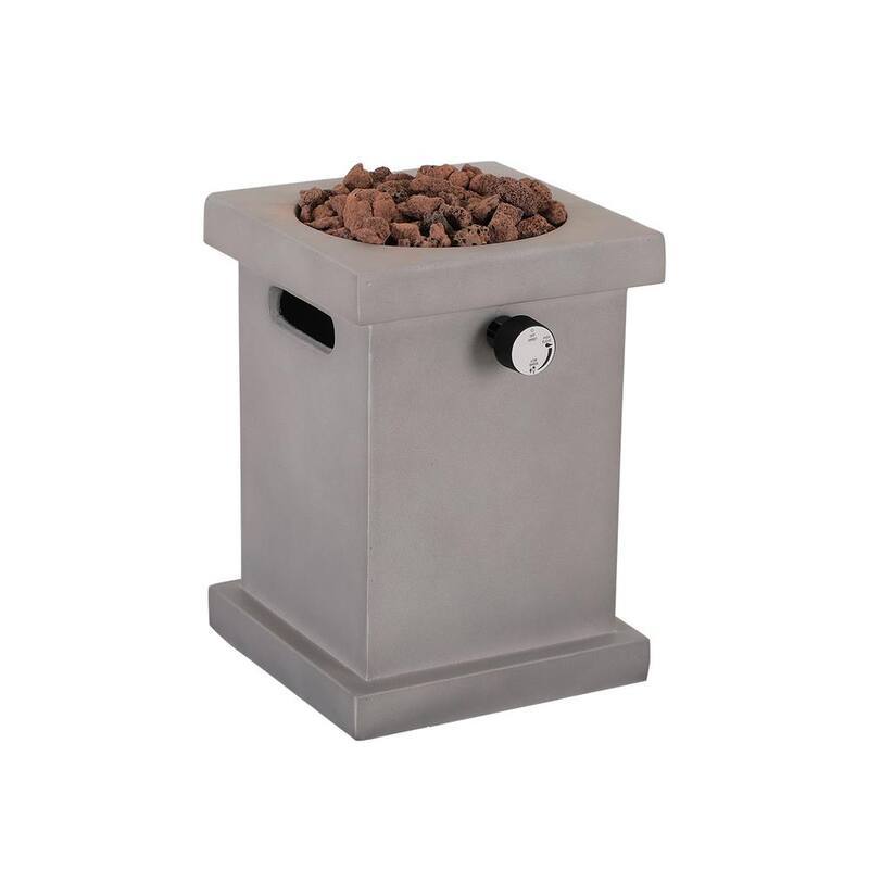 10 in. x 14 in. Portable Material Propane Tabletop Fire Pit-Paradise Island Wear