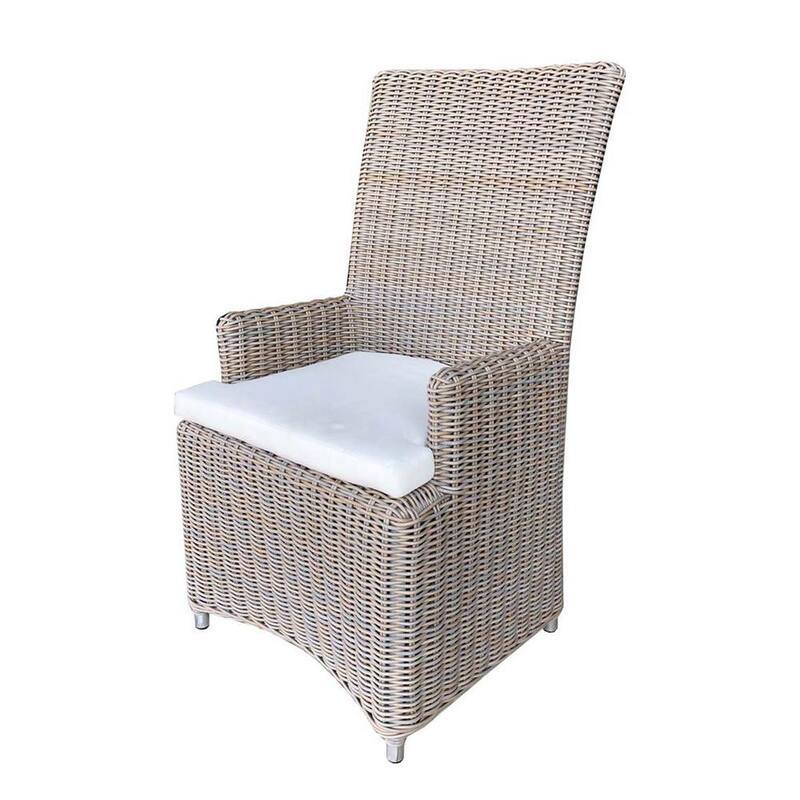 Outdoor Grey Dining Chair-Paradise Island Wear