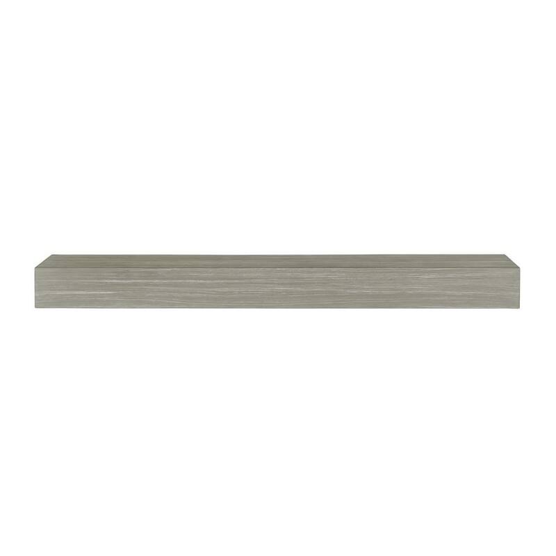 6 ft. Graywash Non-Combustible Cap-Shelf Mantel-Paradise Island Wear