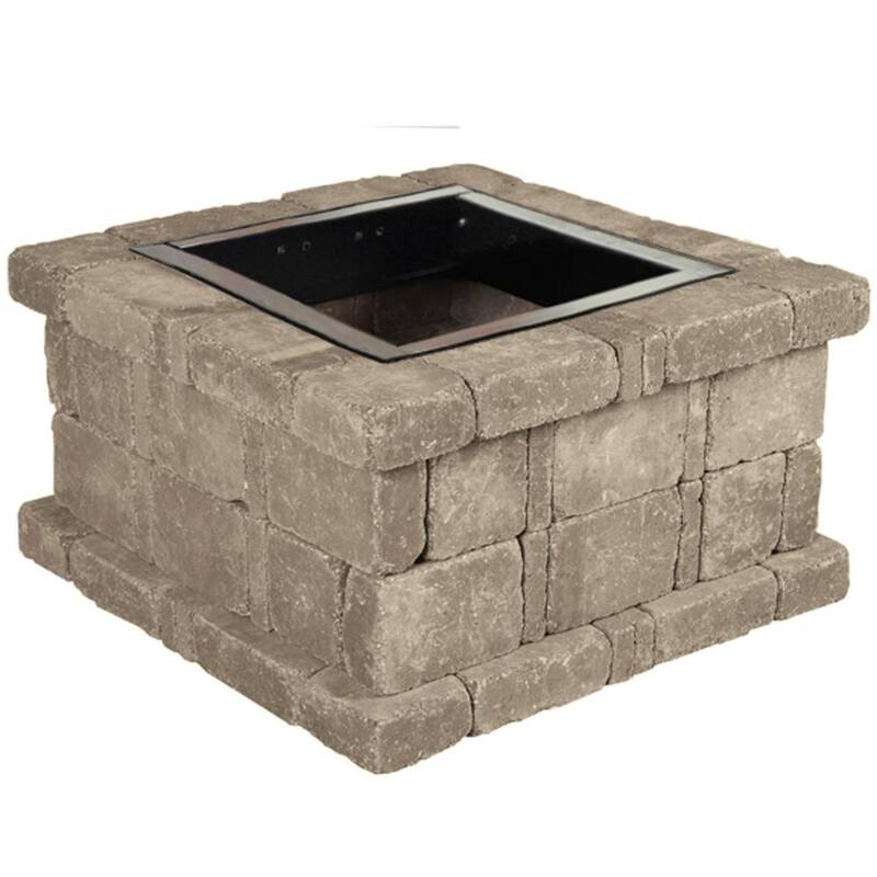 38.5 in. x 21 in. Concrete Fire Pit Kit No. 3 in-Paradise Island Wear