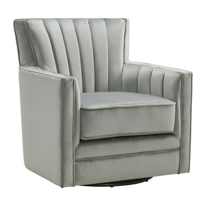 Lawson Gun Metal Swivel Chair-Paradise Island Wear