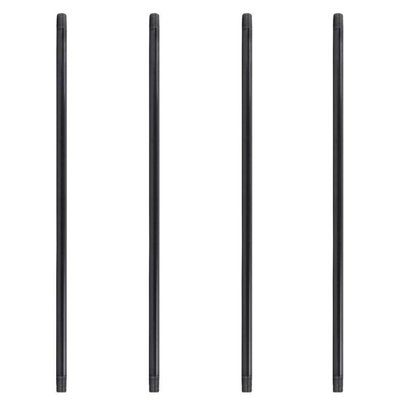 1 in. x 42 in. Black Industrial Grey Plumbing Pipe (4-Pack)-Paradise Island Wear