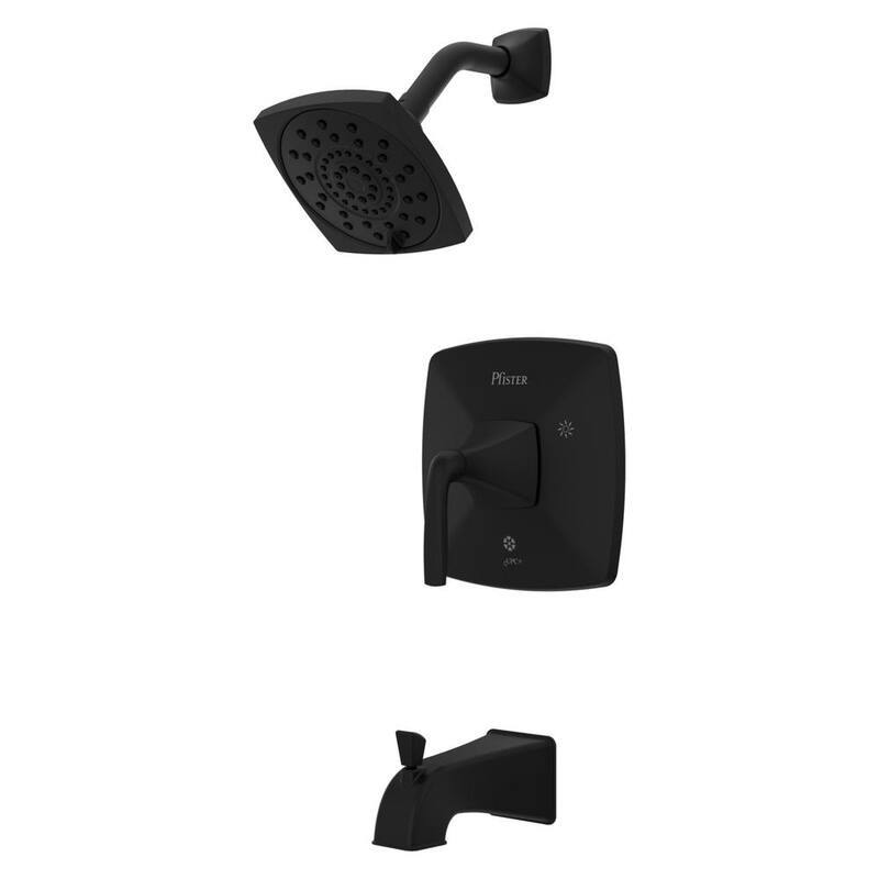 Bellance Single Handle 3-Spray Tub and Shower Faucet in Matte Black-Paradise Island Wear