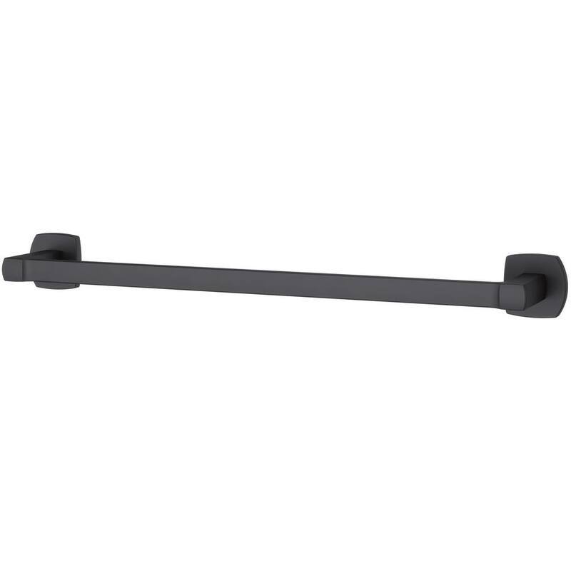 Deckard 18 in. Towel Bar in Matte Black-Paradise Island Wear