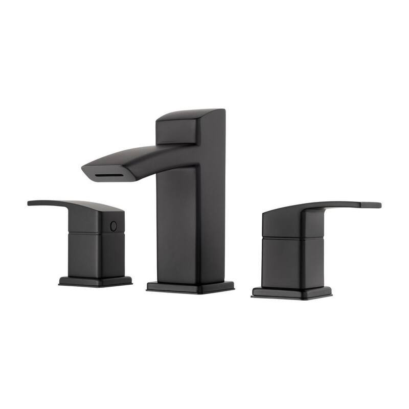 8 in. Widespread 2-Handle Bathroom Faucet in Matte Black-Paradise Island Wear