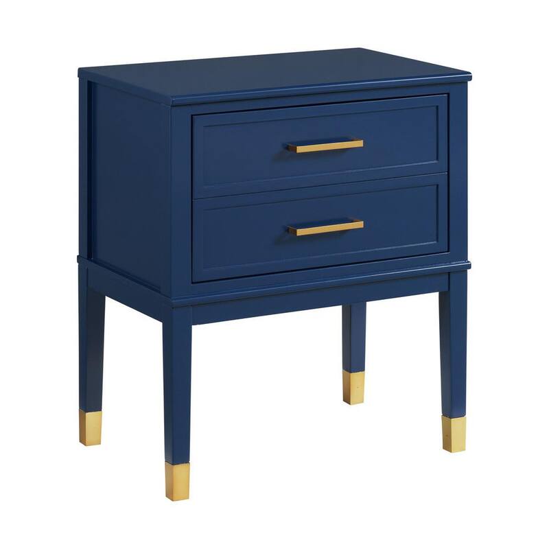 Brody 28 in. H x 24 in. W x 16 in. D Side Table in Navy-Paradise Island Wear