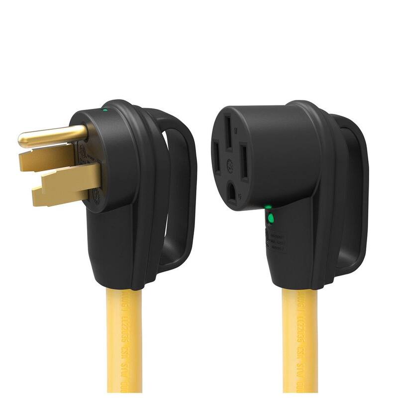Extension Cord with Handle and Indicator Light - 10 ft., 50 Amp-Paradise Island Wear