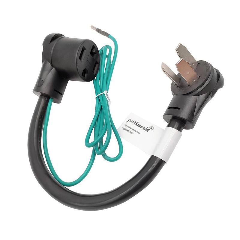 1.5 ft. 10/3 3-Wire 50 3-Prong Range/Dryer Plug 10-50P to 30 4-Prong New Dryer 14-30R Adapter Cord-Paradise Island Wear