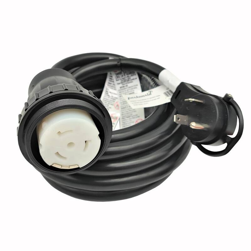 15 ft. 10/3 RV 30 to 50 TT-30P to SS2-50R Adapter Extension Cord-Paradise Island Wear