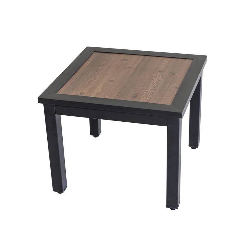 Square Metal Outdoor Side Table-Paradise Island Wear