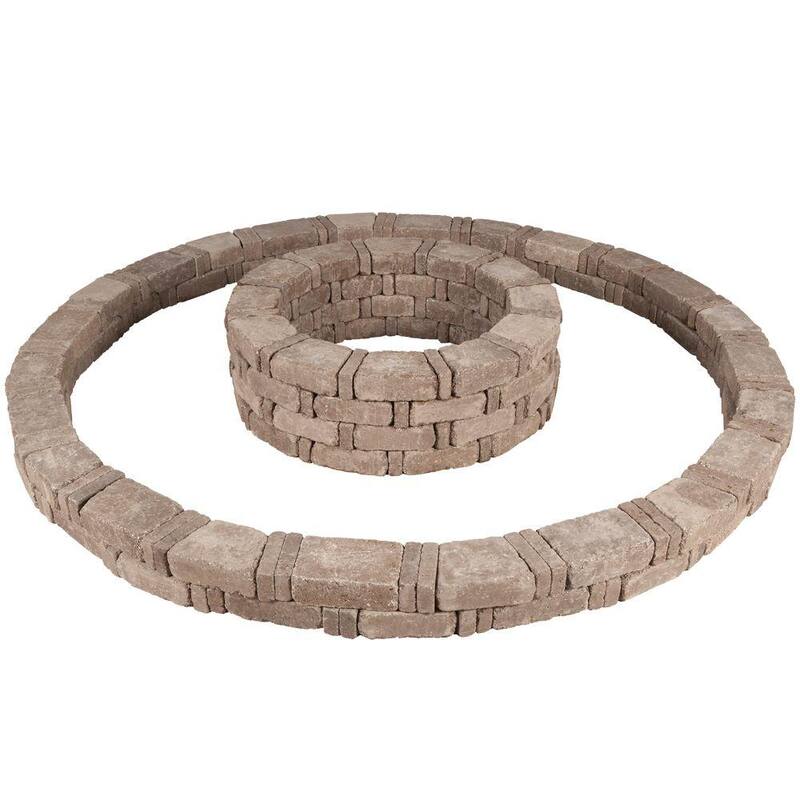 106 in x 14 in. Double Tree Ring Kit in Cafe-Paradise Island Wear