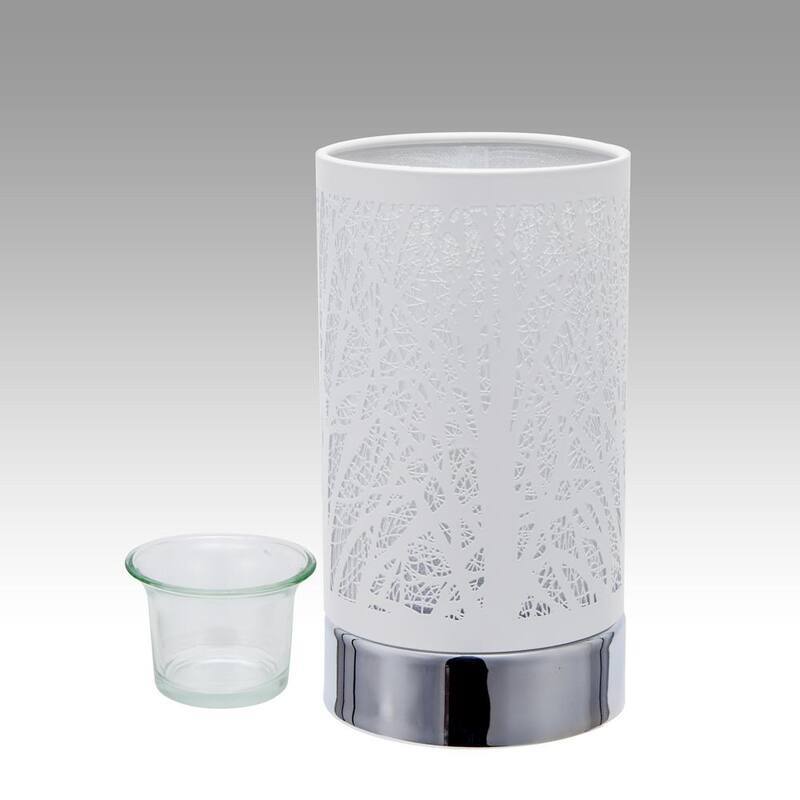 White Style Forest Touch Lamp Essential Oil Diffuser and Wax Warmer-Paradise Island Wear