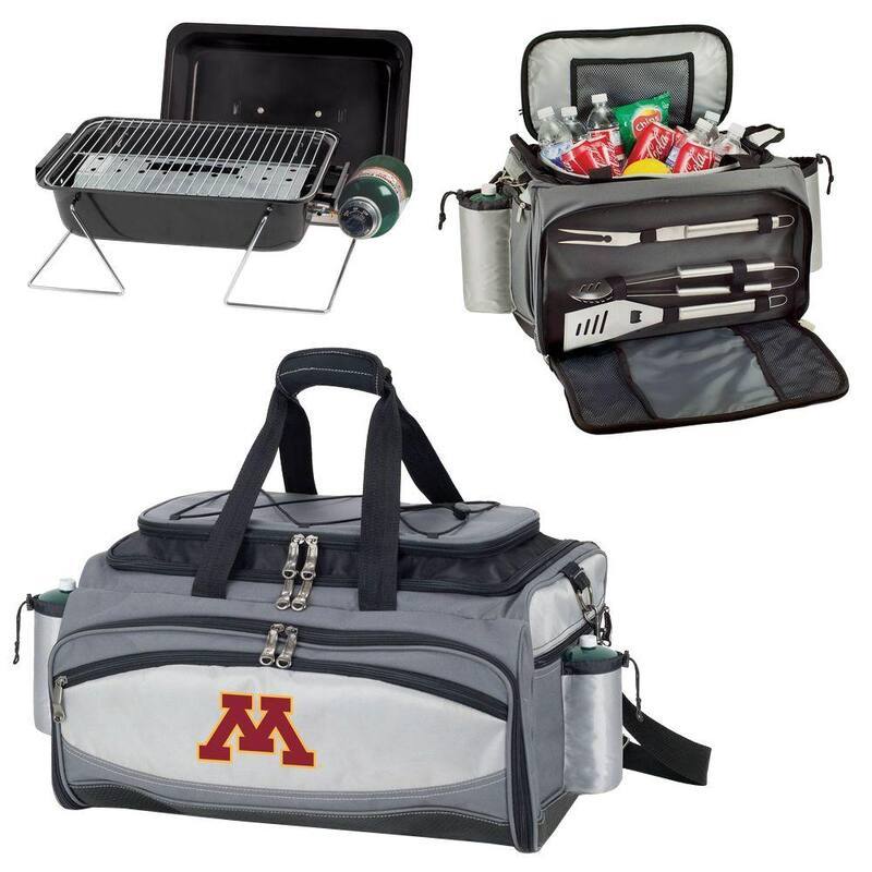Minnesota Golden Gophers - Vulcan Portable Propane Grill and Cooler Tote by Digital Logo-Paradise Island Wear