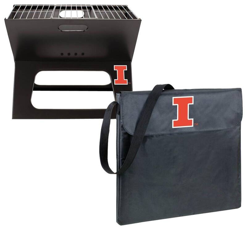 X-Grill Illinois Folding Portable Charcoal Grill-Paradise Island Wear