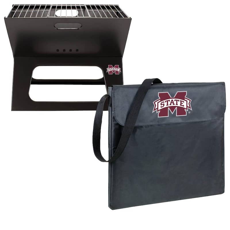 X-Grill Mississippi State Folding Portable Charcoal Grill-Paradise Island Wear