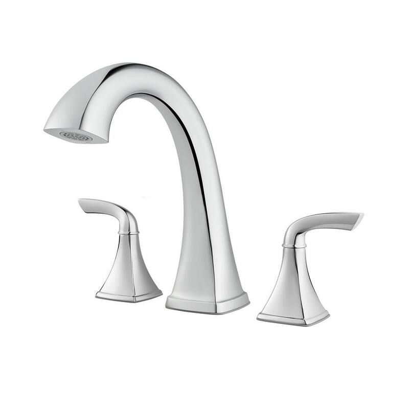 2-Handle Roman Tub Faucet Trim Kit in Polished Chrome (Valve Not Included)-Paradise Island Wear