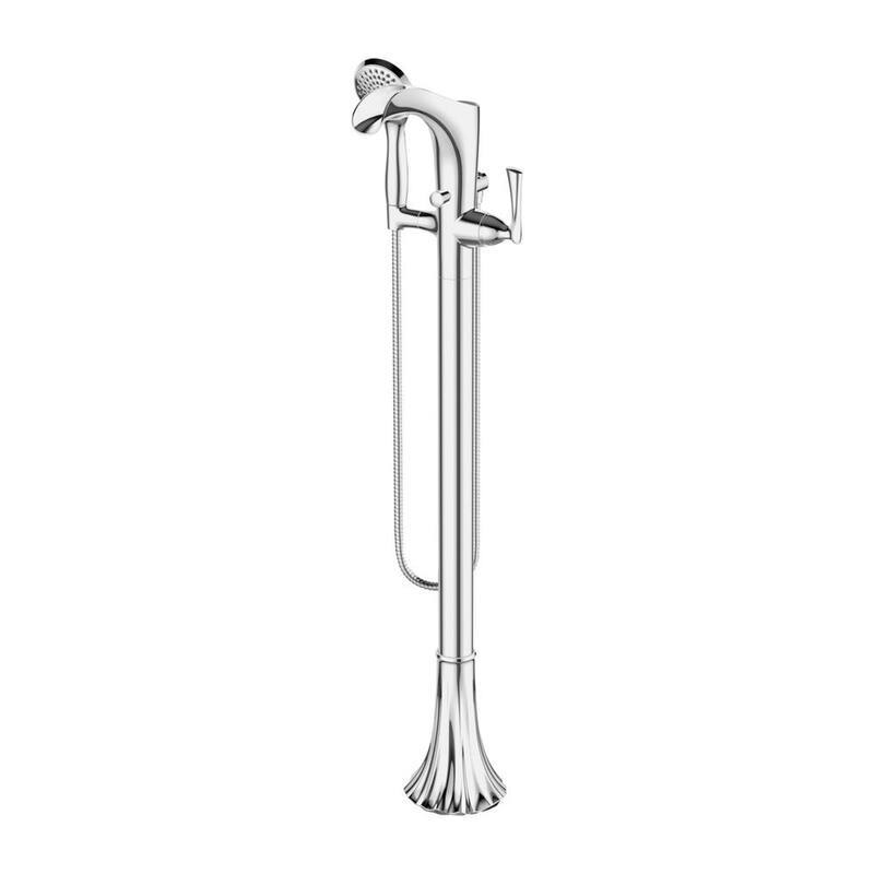 1-Handle Tub Filler Trim Kit with Handshower in Polished Chrome (Valve Not Included)-Paradise Island Wear