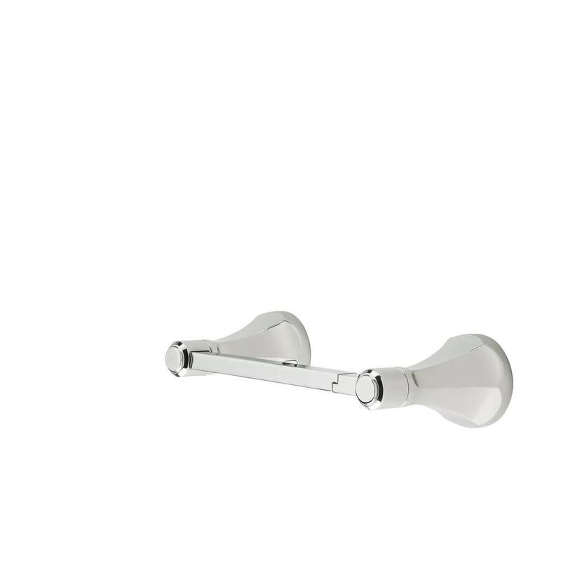 ArDouble Post Toilet Paper Holder in Polished Chrome-Paradise Island Wear