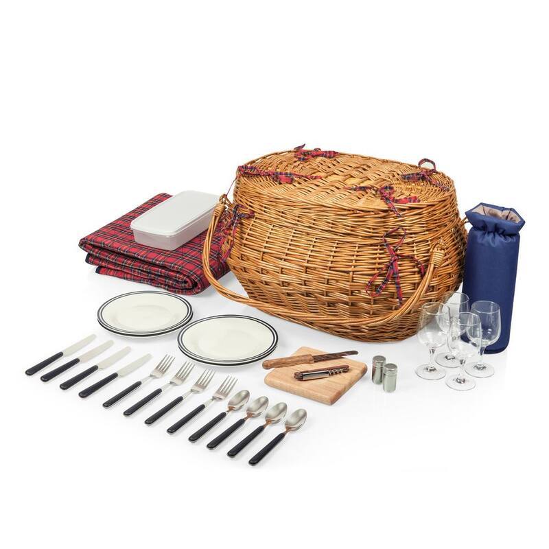 Highlander Natural Picnic Basket-Paradise Island Wear