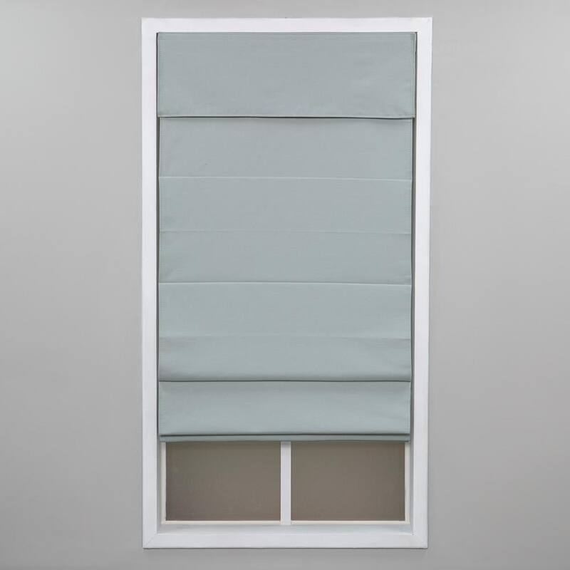 Cordless Room Darkening Poly/Cotton Classic Roman Shade 36 in. W x 64 in. L-Paradise Island Wear