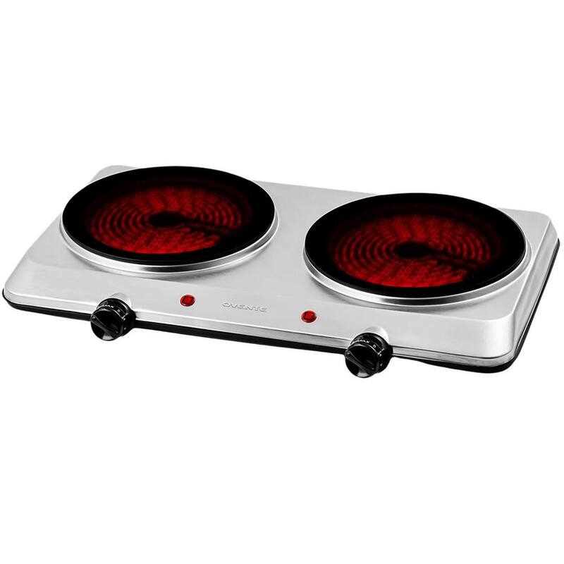 Double Infrared Burner 7.50 in. Silver Hot Plate-Paradise Island Wear