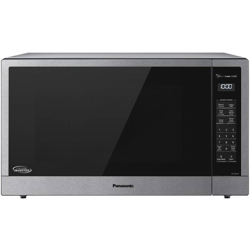 2.2 cu. ft. Countertop Microwave in Stainless Steel Built-in with Cyclonic Wave Inverter Technology and Sensor Cook-Paradise Island Wear