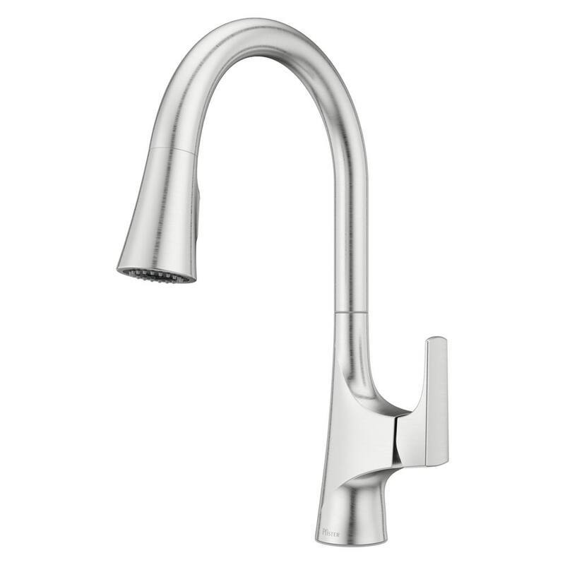 Norden Single-Handle Pull-Down Sprayer Kitchen Faucet in Stainless Steel-Paradise Island Wear