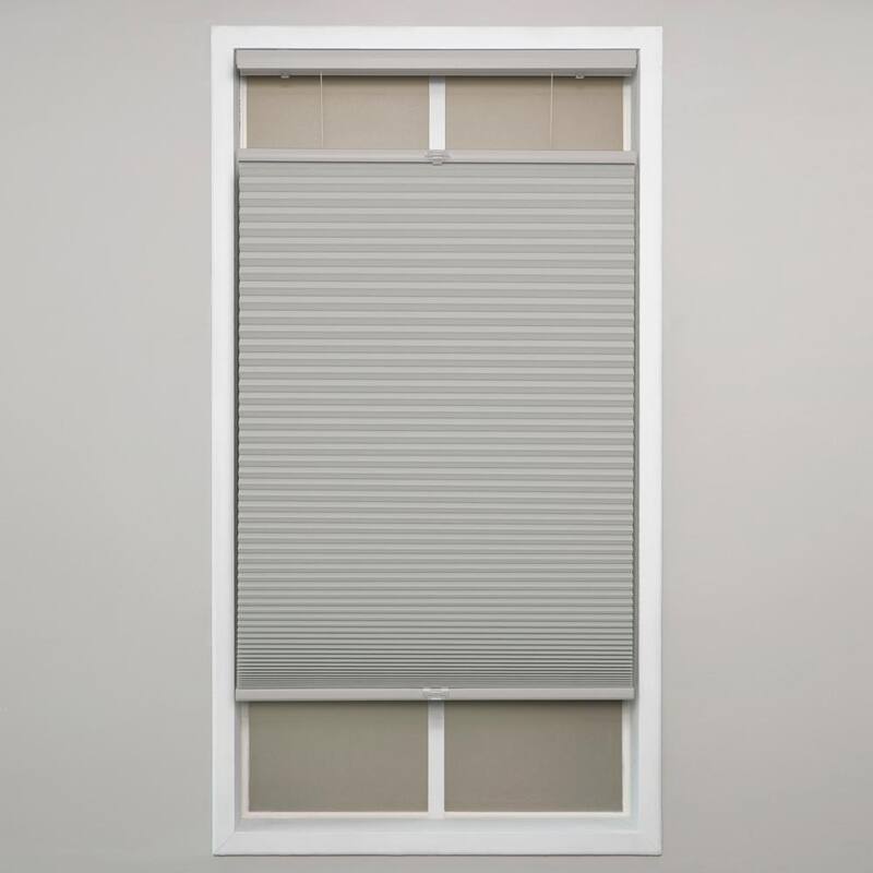 Cut-to-Width Sterling Cordless Blackout Polyester 9/16 in. Down Bottom Up Shade 28.5 in. W x 64 in. L-Paradise Island Wear