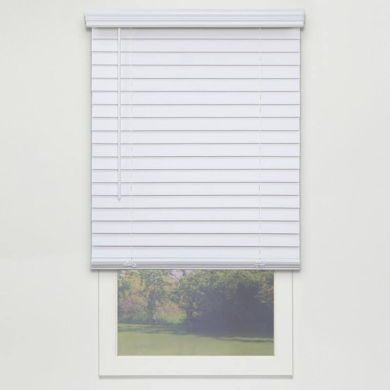 Cordless Room Darkening Faux Wood Blinds with 2 in. Slats - 71.25 in. W x 48 in. L-Paradise Island Wear