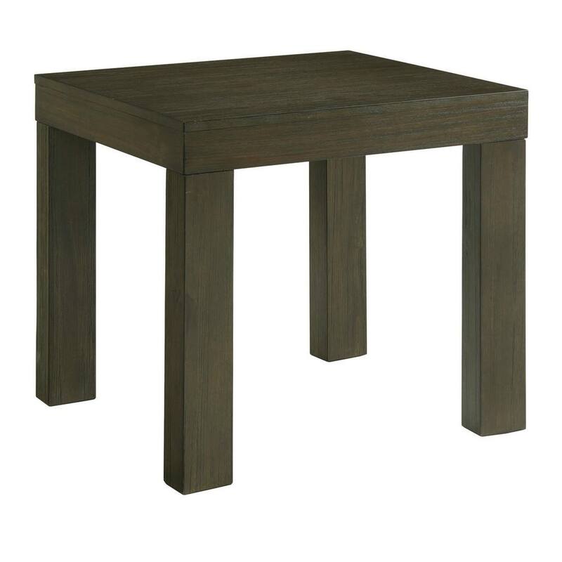 Jasper Dark Walnut Square End Table-Paradise Island Wear