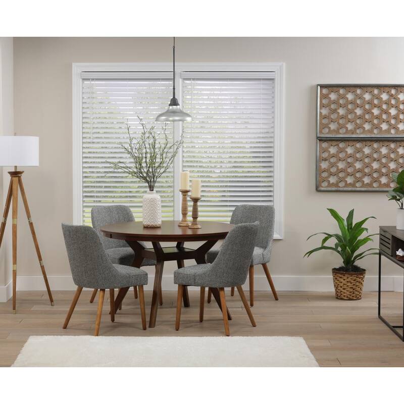 Cordless Room Darkening Faux Wood Blinds with 2 in. Slats - 35.5 in. W x 48 in. L-Paradise Island Wear
