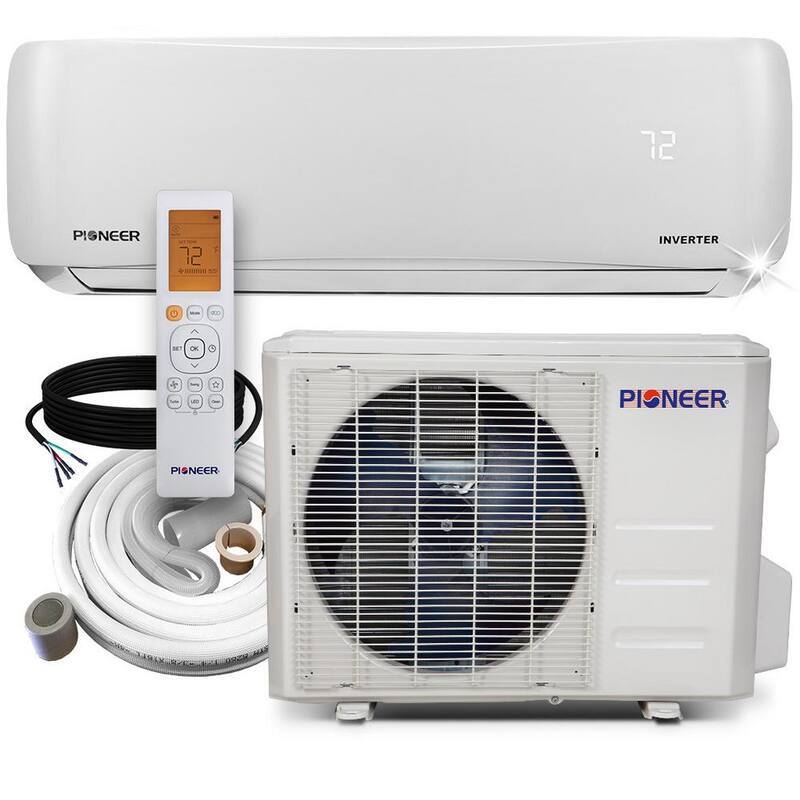 12,000 1-Ton 20.8 SEER2 Ductless Split Air Conditioner Heat Pump Variable Speed DC Inverter+ System 110/120V-Paradise Island Wear
