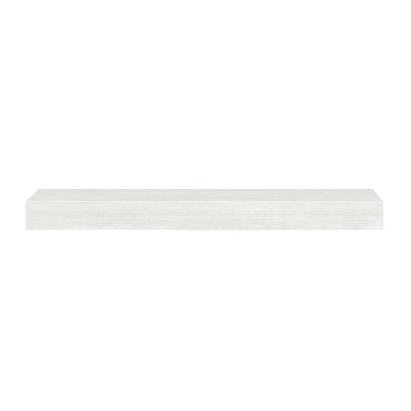4 ft. Non-Combustible Cap-Shelf Mantel in Whitewash-Paradise Island Wear